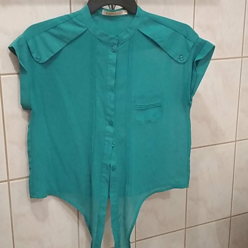 Green blouse